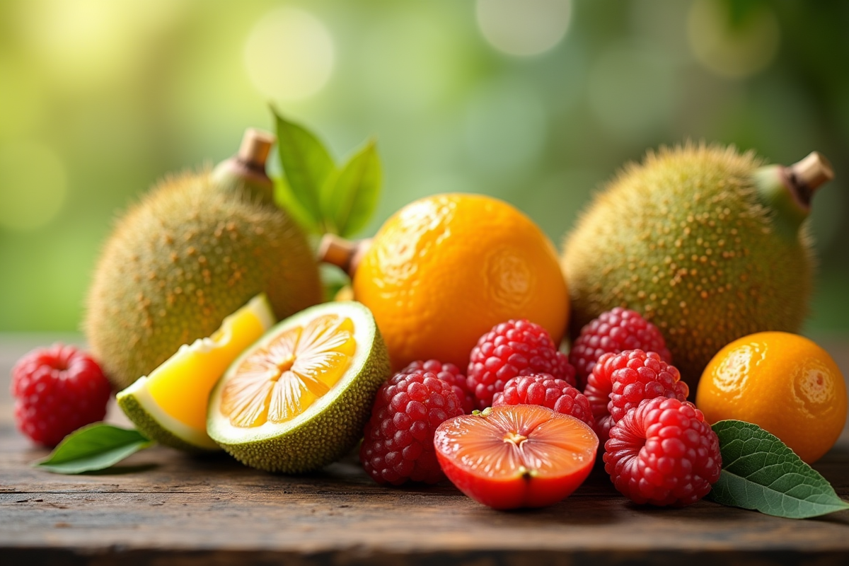 Assortiment de fruits d'été frais avec j