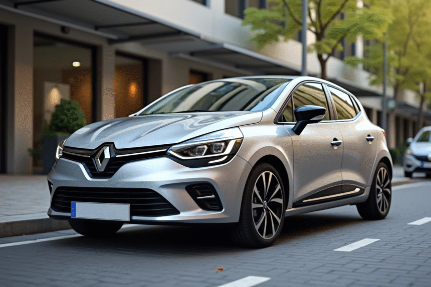 Renault Clio 3 Phase 2 en ville en journée